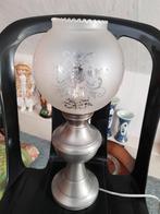 Tinnen tafellamp., Ophalen, Zo goed als nieuw, Minder dan 50 cm