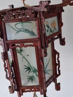 Grote chinese hanglamp met handbeschilderde glaasjes. 40 h, Ophalen, Zo goed als nieuw, Minder dan 50 cm