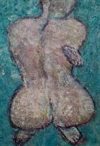 Schilderij acryl, naakt., Ophalen of Verzenden