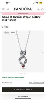 Pandora Game Of Thrones ketting, Sieraden, Tassen en Uiterlijk, Nieuw, Zilver, Zilver, Met hanger