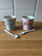 A29-NIEUW 2 ijsbekers met lepeltjes, Overige typen, Nieuw, Ophalen of Verzenden, Overige stijlen