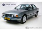 BMW 5 Serie 520i E34 Origineel NL, 82.817 KM ! , 6 cilinder, Auto's, Automaat, 4 stoelen, Origineel Nederlands, Grijs