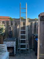 Ladder twee delig 5/6m, Doe-het-zelf en Verbouw, Ladders en Trappen, Ophalen of Verzenden, Zo goed als nieuw, 4 meter of meer