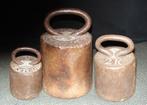Gewichten 3 stuks, 5, 2, en 1 kg., Antiek en Kunst, Antiek | Gereedschap en Instrumenten, Ophalen of Verzenden