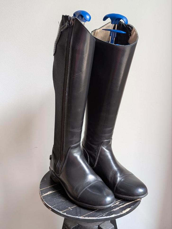 Heel mooie zwart leren paardrijlaarzen - Maat 36, Dieren en Toebehoren, Paardrijkleding, Zo goed als nieuw, Dames, Schoeisel, Dressuur