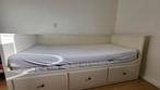 HEMNES IKEA bed Uitschuifbaar bed met lades, Verstelbaar, 90 cm, Eenpersoons, Wit