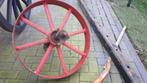 antiek ijzere wiel met as 77cm doorsnede, Ophalen
