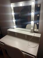 Kaptafel met Lichtjes - Make-up Tafel, Ophalen, Gebruikt, 100 tot 150 cm, 50 tot 100 cm