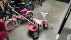 Roze fiets met duwstang, Fietsen en Brommers, Fietsen | Driewielers, Ophalen, Gebruikt, Duwstang