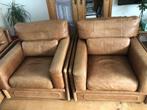 2 Baxter Arcon fauteuils, Ophalen, Gebruikt, 75 tot 100 cm, Leer