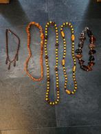 Vintage Kettingen Set, Ophalen of Verzenden, Gebruikt, Bruin, Overige materialen