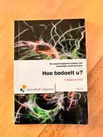 F. Schulz von Thun - Hoe bedoelt u?, F. Schulz von Thun; F. Schultz von Thun, Ophalen of Verzenden, Zo goed als nieuw, Nederlands