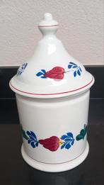 Boerenbont voorraadpot zonder opschrift met puntdeksel, Ophalen of Verzenden, Zo goed als nieuw, Overige materialen, Pot, Bus of Blik