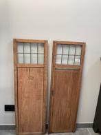 2 oude kast deuren glas in lood MOETEN WEG, Ophalen