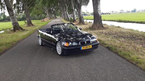 BMW e36 320i cabrio 1998 Zwart, Auto's, BMW, Particulier, 3-Serie, Airbags, Airconditioning, Centrale vergrendeling, Climate control