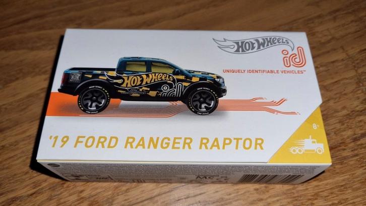 179 - Hotwheels ID Ford Ranger Raptor in verpakking., Hobby en Vrije tijd, Modelauto's | Overige schalen, Nieuw, Auto, Ophalen of Verzenden