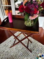 Mahonie dienbladtafel theetafel klassiek, Huis en Inrichting, Gebruikt, 55 tot 75 cm, Rechthoekig, Hout
