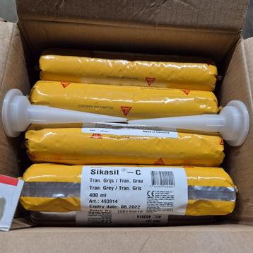 sikasil - c kit voor glas en kozijnen grijs / trans beschikbaar voor biedingen