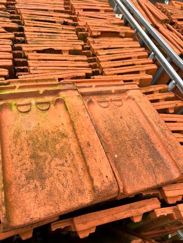 Tuille du nord met platte wel dakpannen rood gebr Laumans beschikbaar voor biedingen