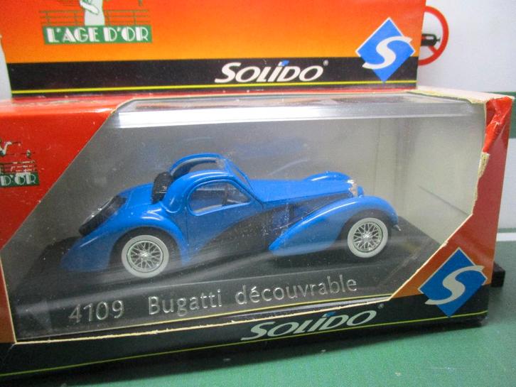 Solido Bugatti, Hobby en Vrije tijd, Modelauto's | 1:43, Nieuw, Auto, Solido, Ophalen of Verzenden