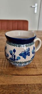 Grote Bunzlau Bolmok - Handbeschilderd, Huis en Inrichting, Keuken | Servies, Keramiek, Ophalen of Verzenden, Zo goed als nieuw