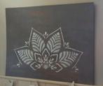 Lotusbloem op hardboard, Ophalen