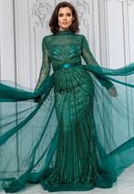 Galajurk feestjurk avondjurk nekkahjurk maat 36, Galajurk, Ophalen of Verzenden, Zo goed als nieuw, Maat 36 (S)