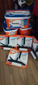 Partij Alabastine Muurglad 5x10L + Rollers en spatels, Doe-het-zelf en Verbouw, Verf, Beits en Lak, Ophalen, 5 tot 10 liter, Wit