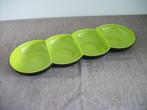 Tupperware Allegra Tapasschaal ( groen/zwart ), Huis en Inrichting, Keuken | Tupperware, Ophalen of Verzenden, Gebruikt, Groen