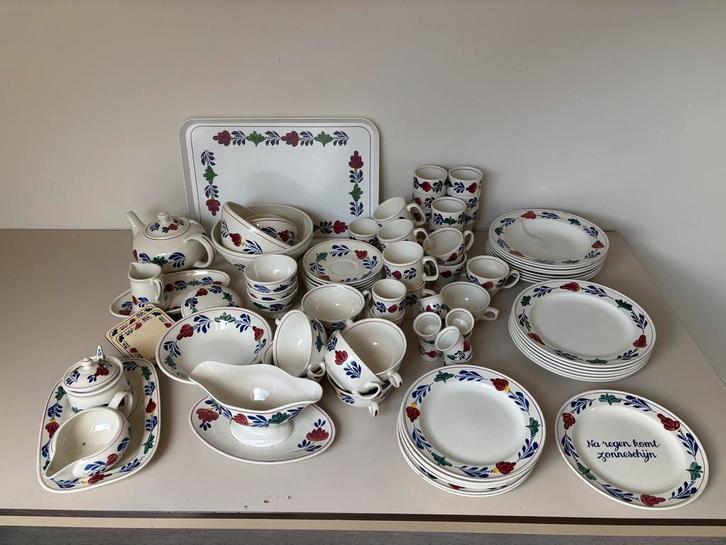 Compleet Boerenbond Servies - 79 Delig, Antiek en Kunst, Antiek | Servies compleet, Ophalen
