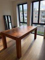Eettafel - massief hout - vintage - antique, Ophalen, 50 tot 100 cm, Vijf personen of meer, Rechthoekig