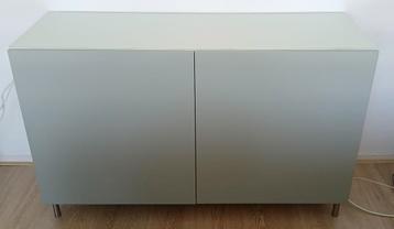 Besta ikea kast dressoir wit grijsgroen zgan beschikbaar voor biedingen