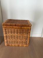 Grote stevige rieten mand voor dekens of speelgoed, Huis en Inrichting, Gebruikt, Mand, Ophalen of Verzenden, Riet
