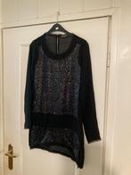 Zwarte doorzichtige glitter blouse / tuniek Supertrash, 38, Maat 38/40 (M), Supertrash, Verzenden, Zwart
