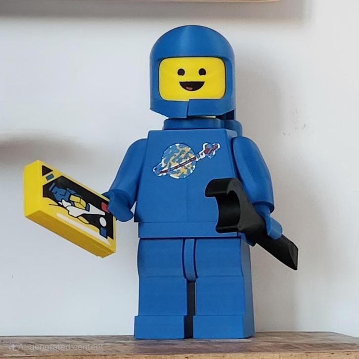 LEGO Benny (The LEGO Movie) – 10:1 schaal, Antiek en Kunst, Kunst | Designobjecten, Ophalen of Verzenden