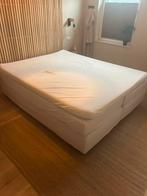 Boxspring Karlsson (180x220) met hoeslakens, Ophalen, Gebruikt, Wit, Tweepersoons