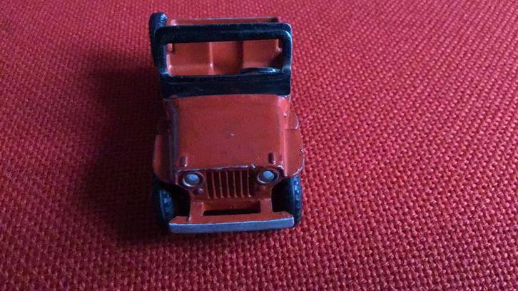 DINKY TOYS JEEP MET RECHT ! VOORRUIT FRAME ,WAT VAAK KROM IS, Hobby en Vrije tijd, Modelauto's | 1:43, Gebruikt, Auto, Dinky Toys