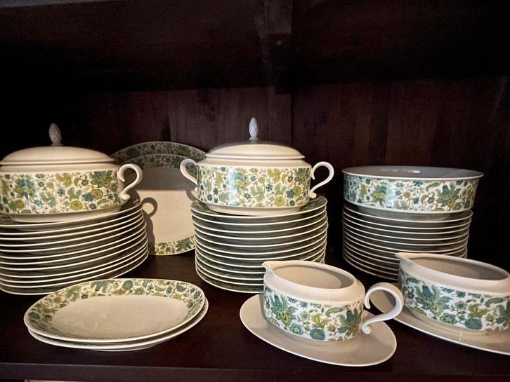 45 delig compleet servies H&C Bavaria, Antiek en Kunst, Antiek | Servies compleet, Ophalen