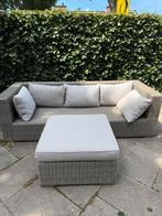Lounge bank 3 persoon + bijzet bankje, Tuin en Terras, Ophalen, Zo goed als nieuw