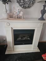 Mdf  schouw met kachel, Ophalen of Verzenden, Gebruikt, Vrijstaande haard, Elektrische haard