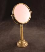 Kleine antieke bronzen tafelspiegel, Ophalen of Verzenden