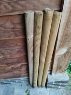 4x paal 120-6 Celfix gefreesd naaldhout gepunt, Ophalen, Zo goed als nieuw, Minder dan 180 cm, Palen