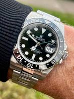 Rolex Gmt master ll ✅ complete set 116710LN zwart Nederlands, Sieraden, Tassen en Uiterlijk, Horloges | Dames, Ophalen, Staal