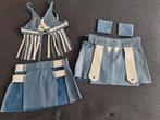 lederen kinky kleding set, Ophalen, Blauw