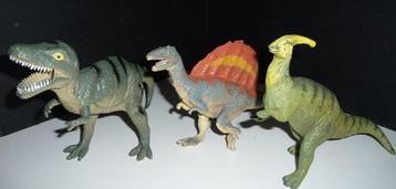 3 DINOSAURUSSEN V 13 CM HOOG EN 18 CM LANG, nederland china beschikbaar voor biedingen