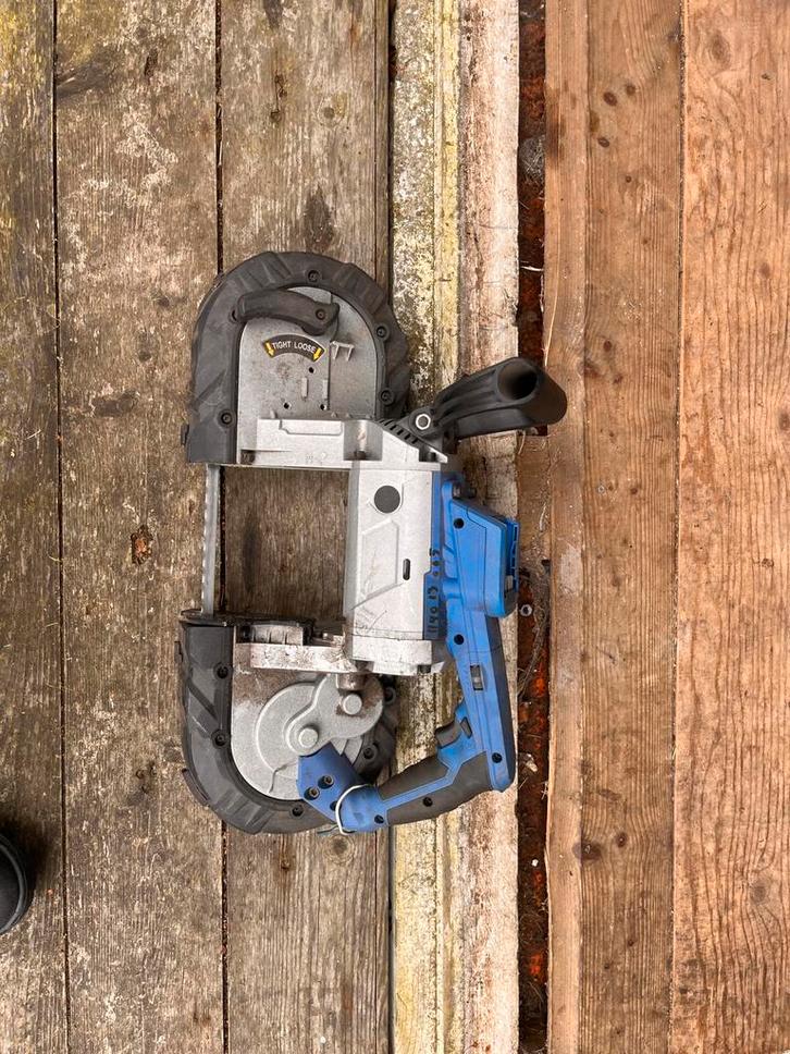 Accu Lintzaag machines, Doe-het-zelf en Verbouw, Gereedschap | Zaagmachines, Gebruikt, Lintzaag, Minder dan 600 watt, 70 mm of meer