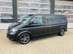 Volkswagen Transporter 2.5 TDI 1.0 128KW DC 2005 Zwart Marge, Auto's, Voorwielaandrijving, Stof, Zwart, Volkswagen