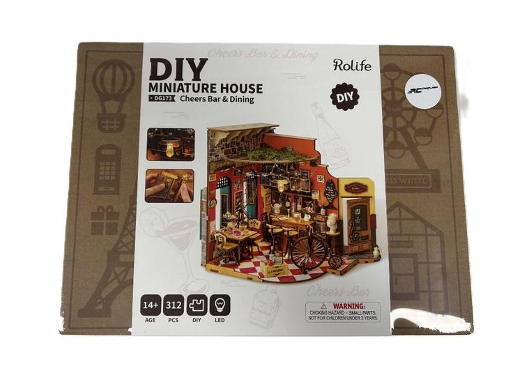 Robotime Cheers Bar & Dining, Hobby en Vrije tijd, Knutselen, Nieuw, Ophalen of Verzenden