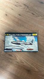 1/72 Heller F-84 G Thunderjet bouwdoos KLU luchtmacht F84, Hobby en Vrije tijd, Modelbouw | Vliegtuigen en Helikopters, 1:72 tot 1:144
