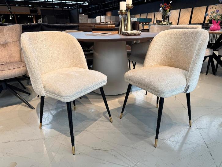 Direct ophalen | Showmodel Richmond stolen | Utrecht, Huis en Inrichting, Stoelen, Nieuw, Vijf, Zes of meer stoelen, Hout, Metaal